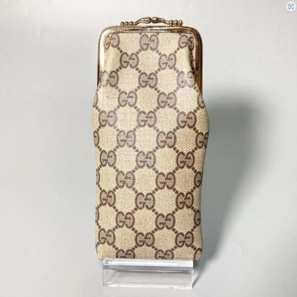 GUCCI Sherry Line GG Pattern Eyeglass Pouch Case - Picture 3 of 6